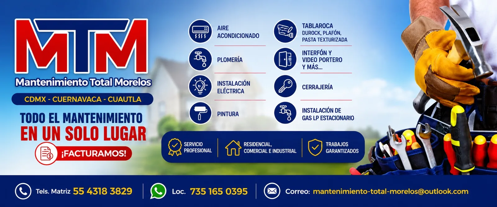 Servicios de mantenimiento MTM para Cuernavaca, Cuautla y CDMX